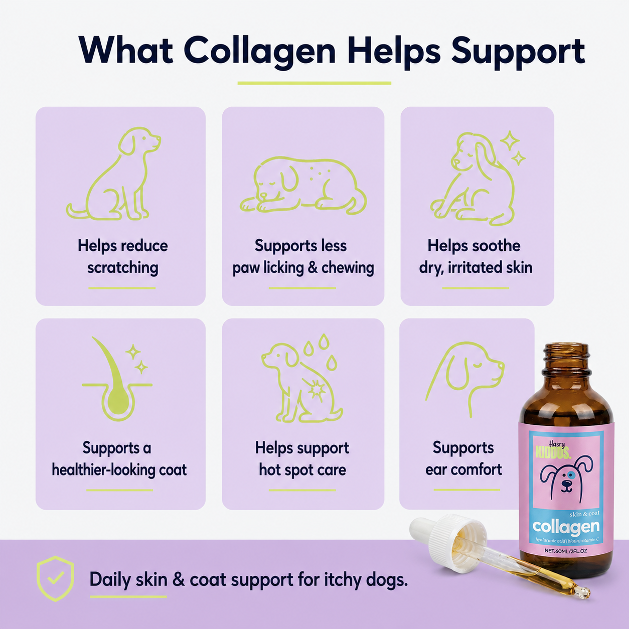 Hairy Kiddos Premium Collagen Drops