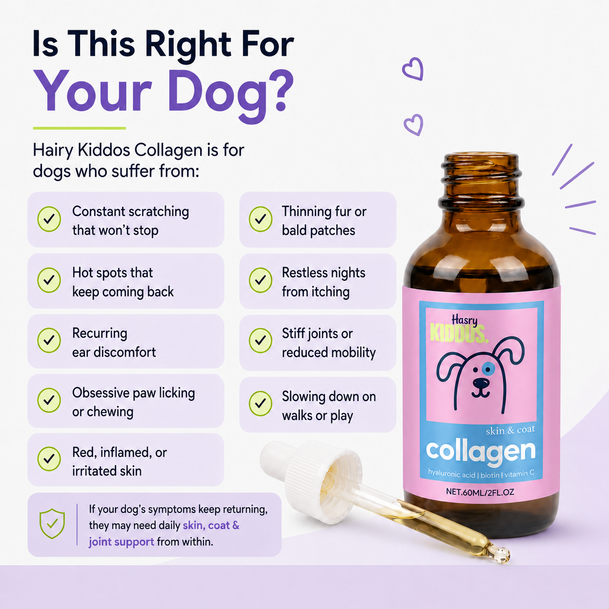 Hairy Kiddos Premium Collagen Drops