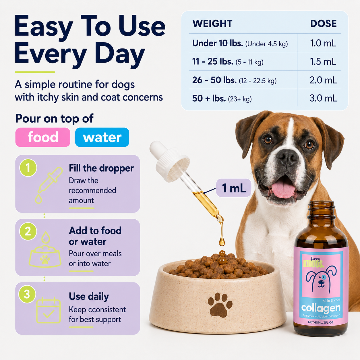 Hairy Kiddos Premium Collagen Drops